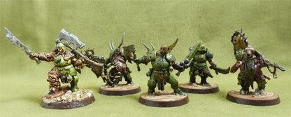 Putrid Blightkings painted - Forces of Nurgle - Warhammer AoS #FG