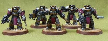 Cataphractii Terminators set of 5 painted - Iron Hands - Warhammer Horus Heresy #9H8