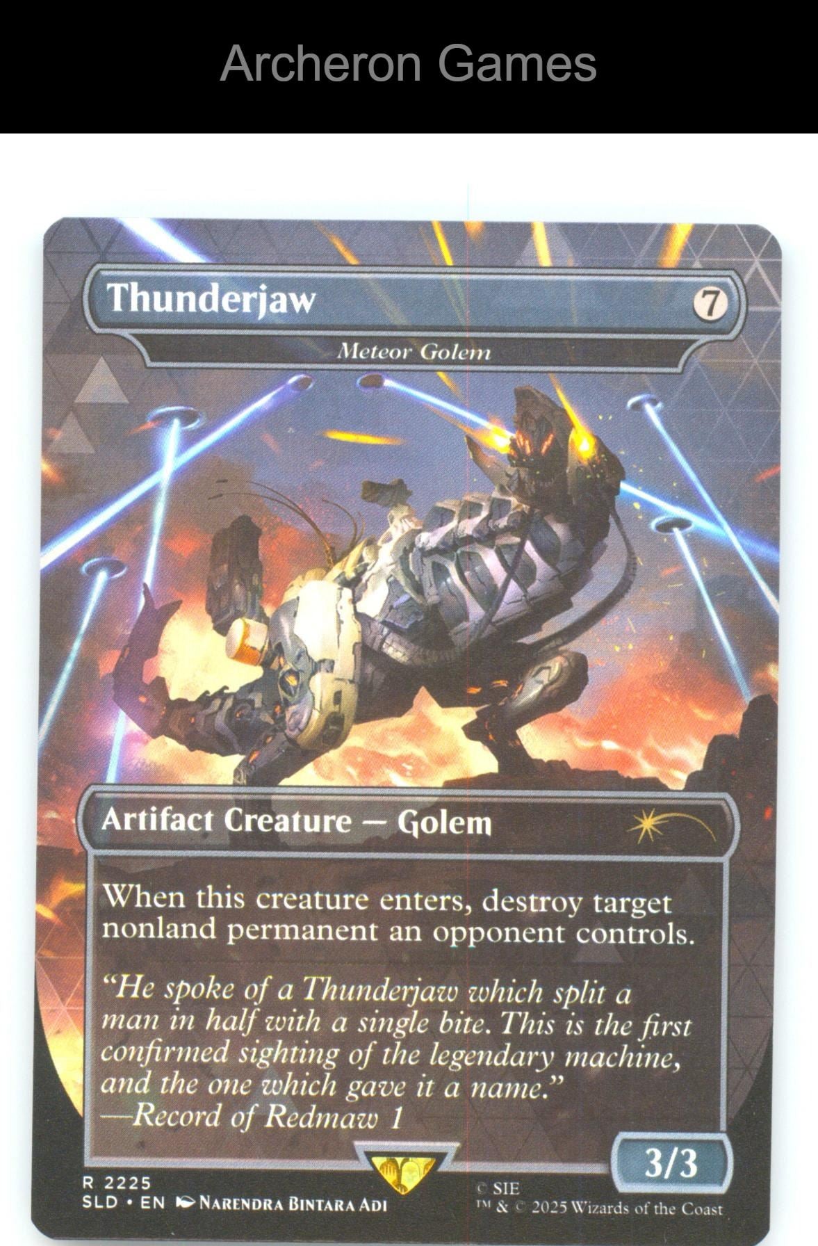 Thunderjaw - Meteor Golem SLD 2225 R MTG Card NM/EX+