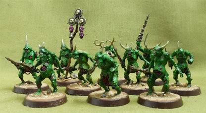 Plaguebearers painted - Chaos Daemons - Warhammer 40K #KB