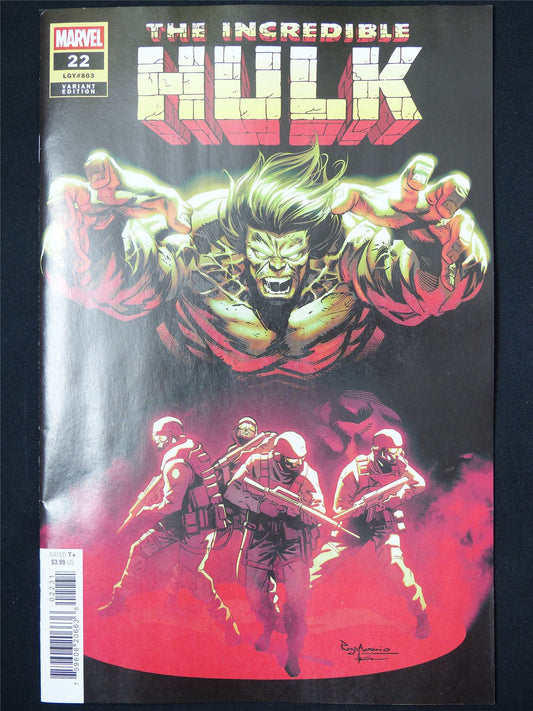 The Incredible HULK #22 Variant - B&B Apr 2025 Marvel Comic #9IJ