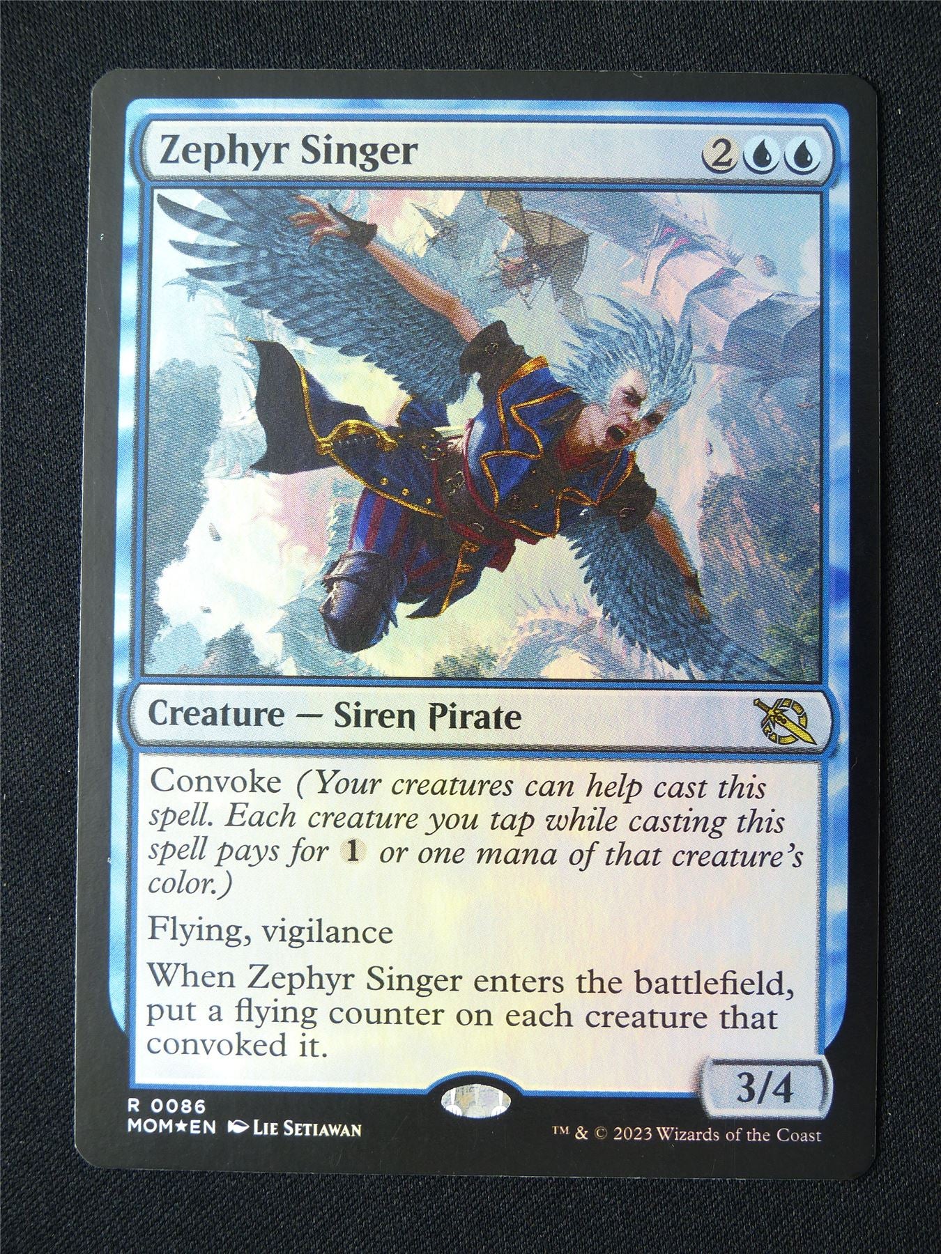 Zephyr Singer Foil - MOM - Mtg Card #349