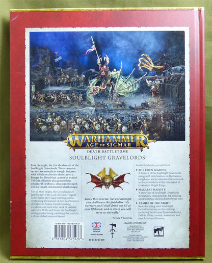 Soulblight Gravelords Death Battletome Hardback - Warhammer AoS #5ZK