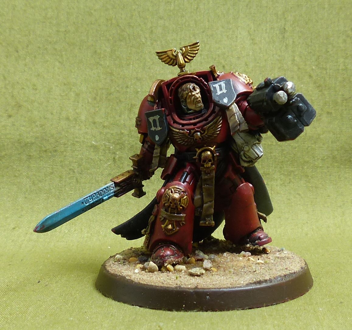 Captain in Terminator Armour painted - Blood Angels - Warhammer 40K #4X6