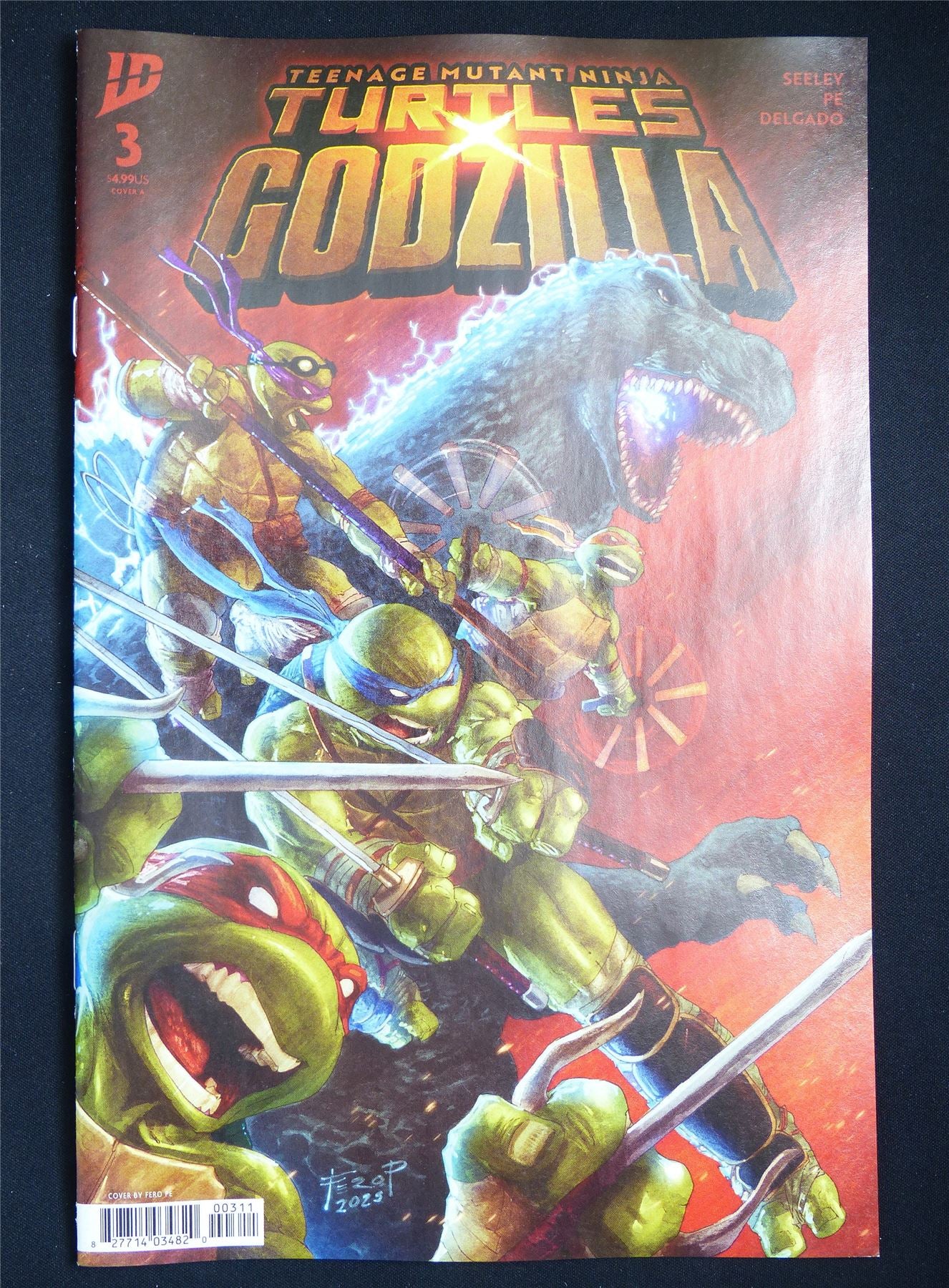 TEENAGE Mutant Ninja Turtles x Godzilla #3 - B&B Feb 2026 ID Comic #1X6