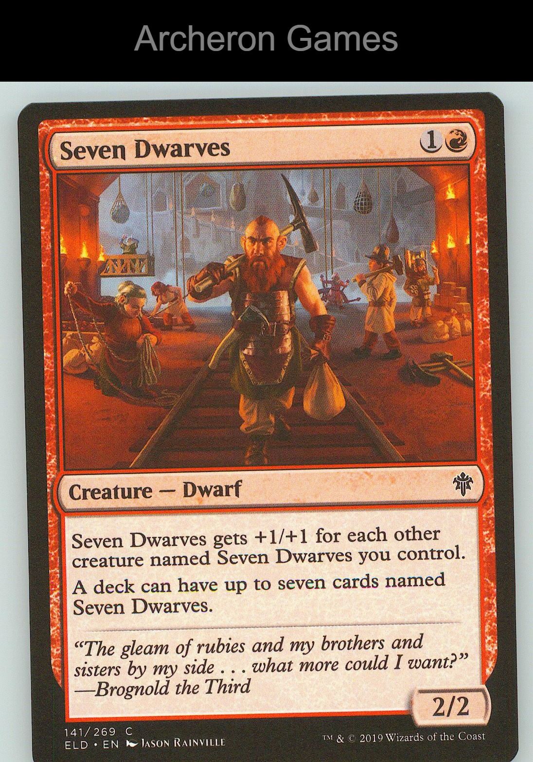 Seven Dwarves ELD 141 C MTG Card NM/EX+