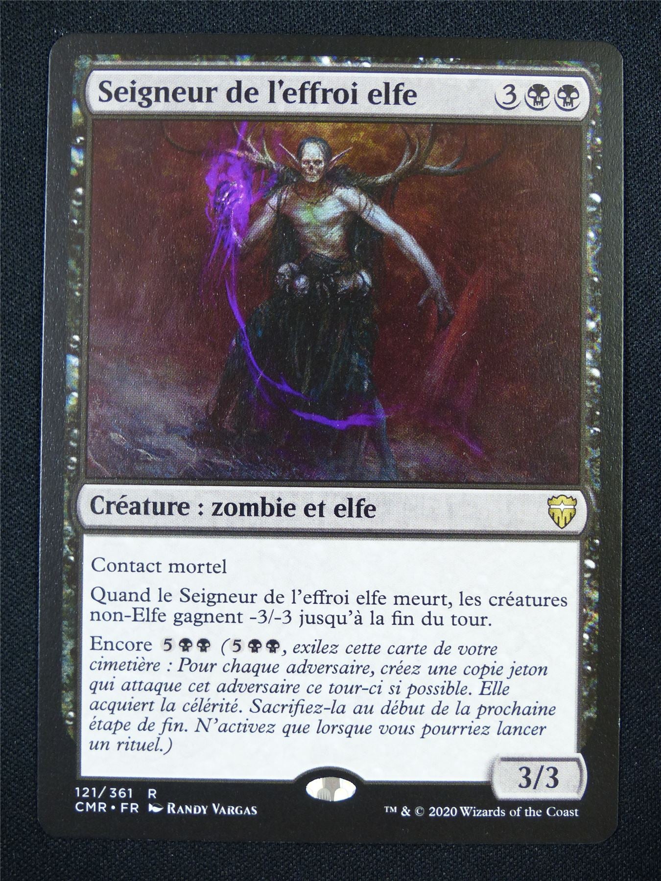 Elvish Dreadlord French - CMR - Mtg Card #31H