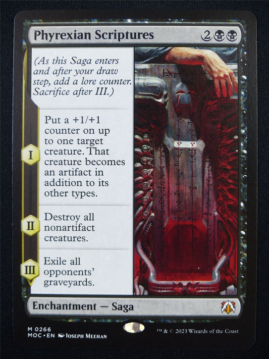 Phyrexian Scriptures played - MOC - Mtg Card #152