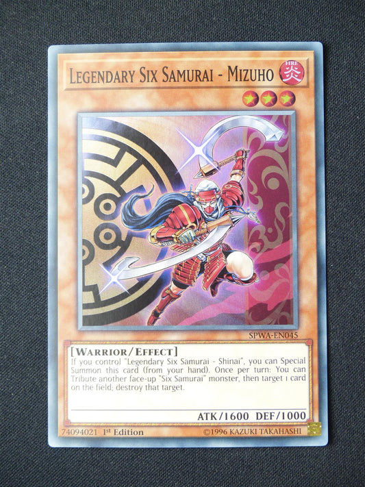 Legendary Six Samurai - Mizuho SPWA Super Rare - 1st ed Yugioh Card #39Z