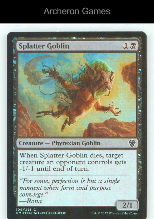 Splatter Goblin DMU 109 C MTG Card NM/EX+ Foil