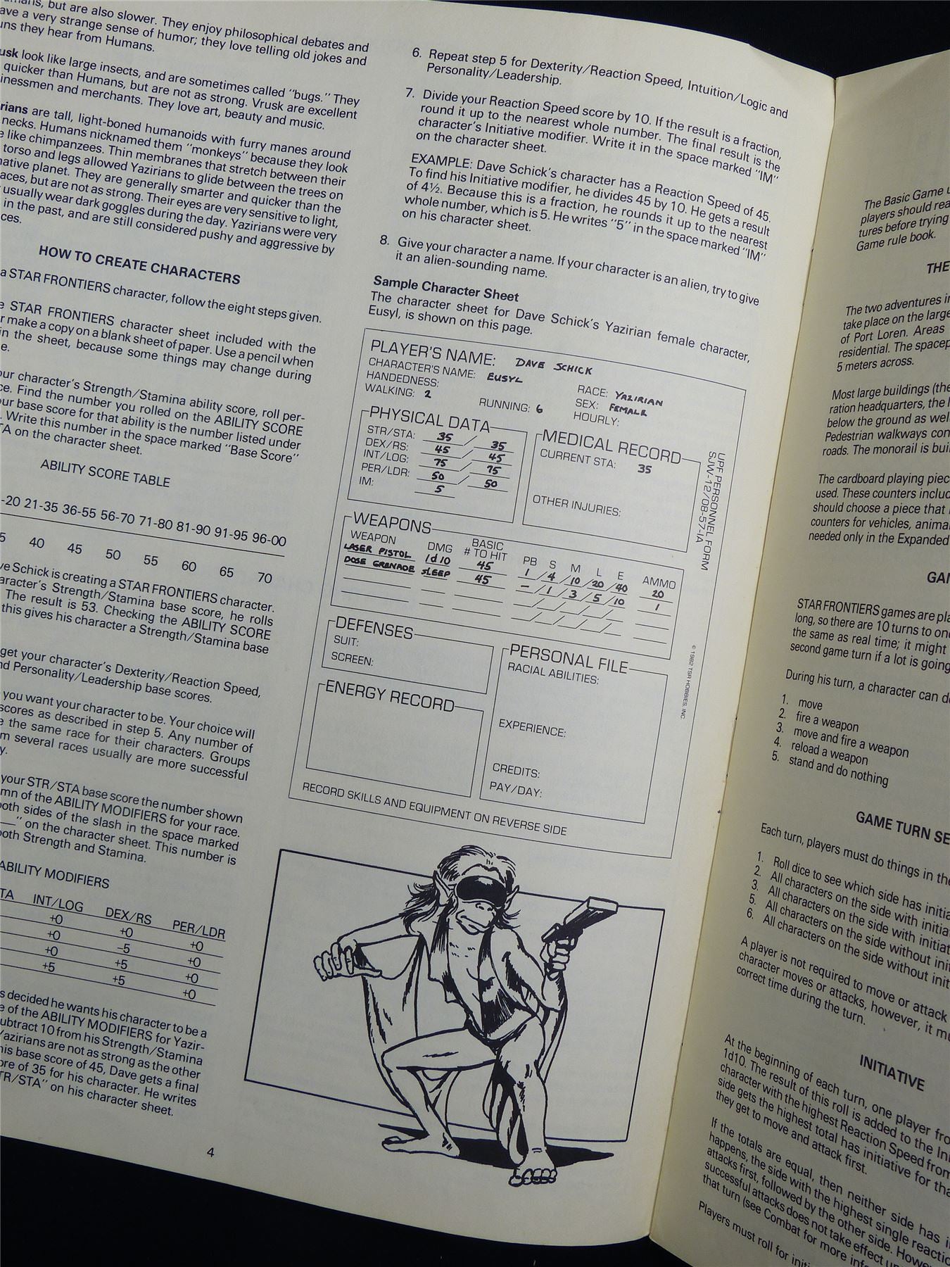 Star Frontiers: Alpha Dawn Basic Game Rules - Roleplay Booklet #2S2