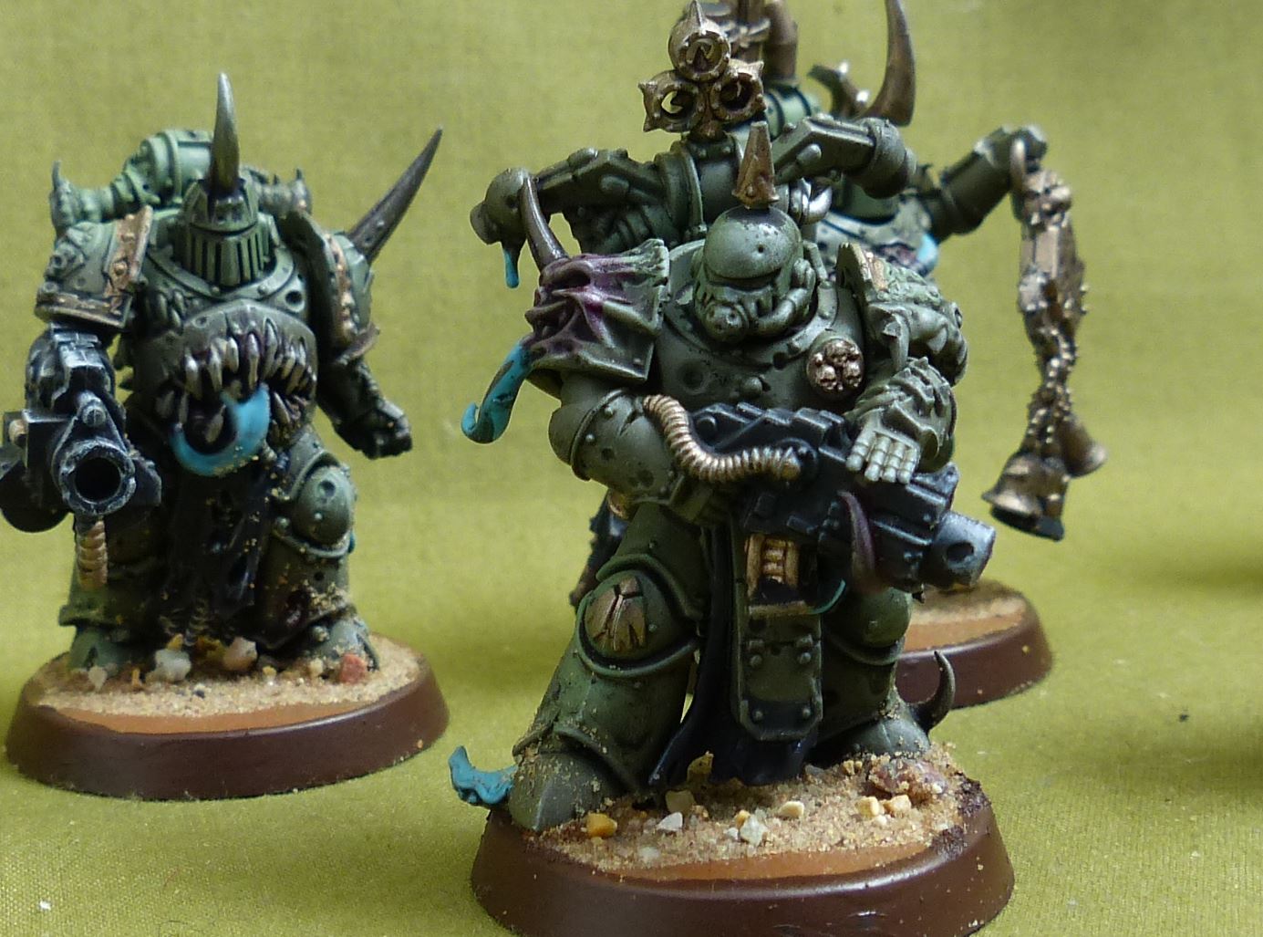 Plague Marines Painted - Death Guard - Warhammer 40K #3V6