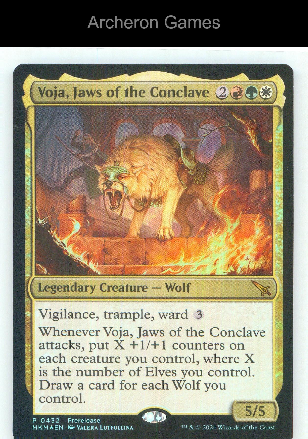 Voja, Jaws of the Conclave 432 Mythic MTG Card NM/EX+ Foil
