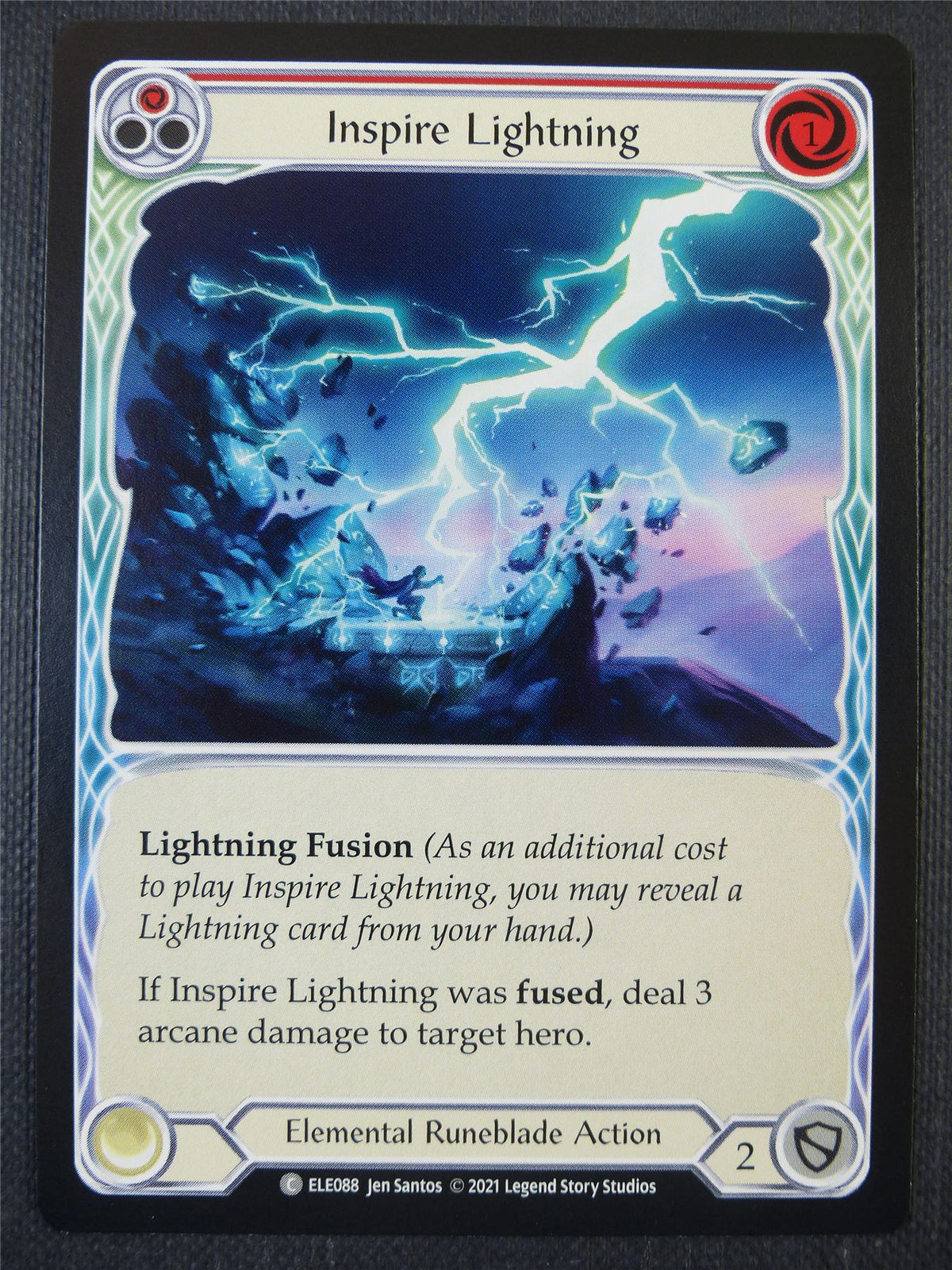 Inspire Lightning - Red - Tales of Aria 1st ed - Flesh and Blood Card #63I