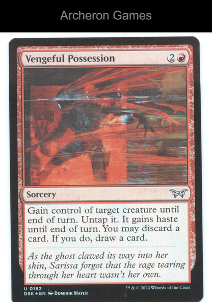 Vengeful Possession 162 UC MTG Card Duskmourn: House of Horror
