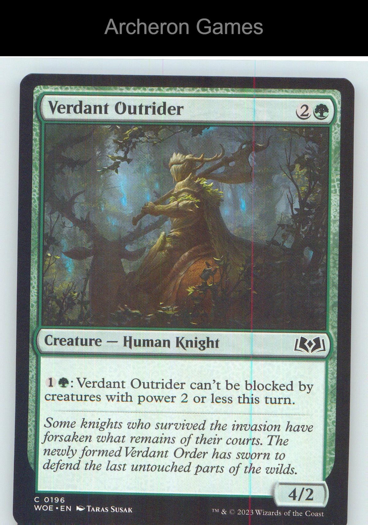 Verdant Outrider WOE 196 C MTG Card NM/EX+