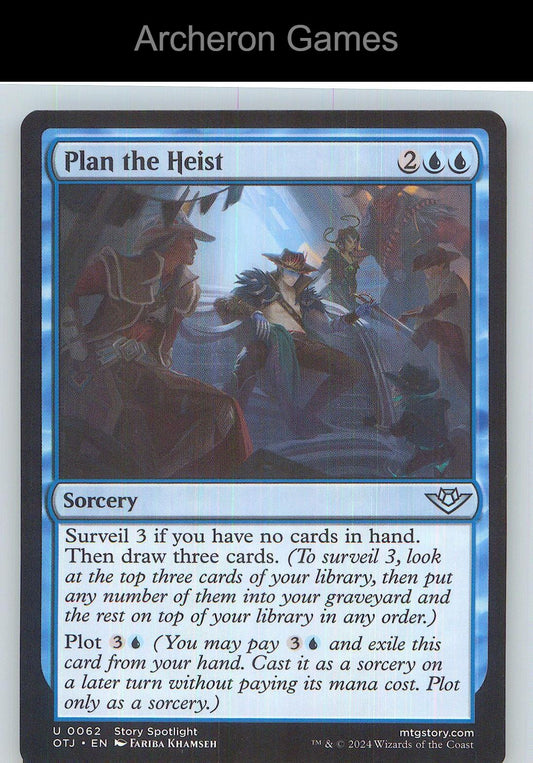 Plan the Heist OTJ 62 UC MTG Card NM/EX+