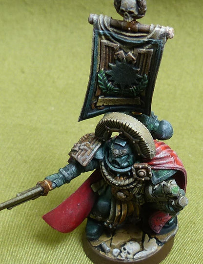 Space Marine Captain painted - Dark Angels - Warhammer 40K #3J8