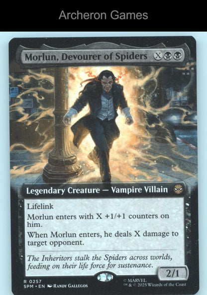 Morlun, Devourer of Spiders (Extended Art) 257 R MTG Card Marvel's Spider-Man