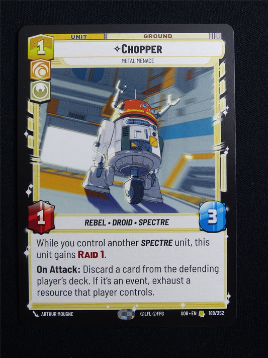 Chopper 188/252 - Star Wars Unlimited Card #15R