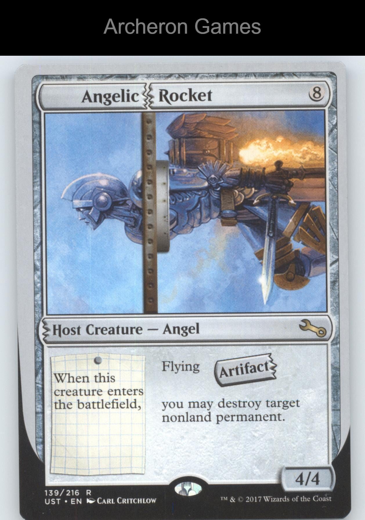 Angelic Rocket 139 R MTG Card Unstable