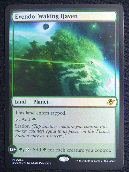 Evendo Waking Haven Foil Promo stamped - EOE - Mtg Card #4J8