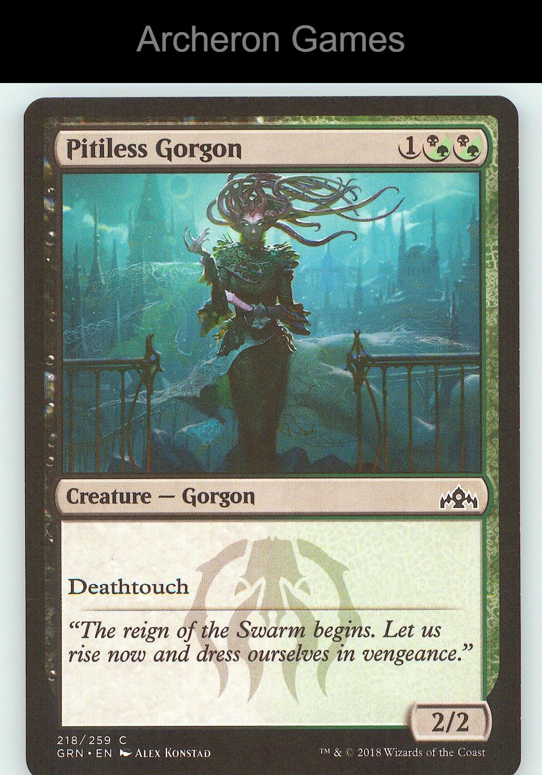 Pitiless Gorgon GRN 218 C MTG Card NM/EX+