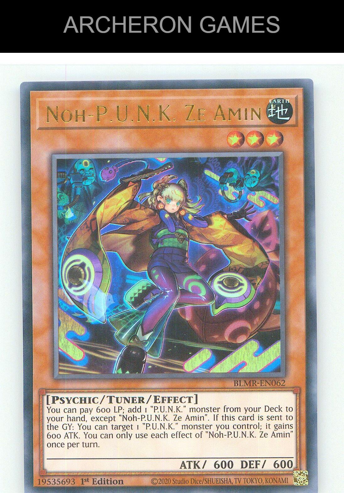 Noh-P.U.N.K. Ze Amin Ultra Rare YUGIOH Card 1st Edition