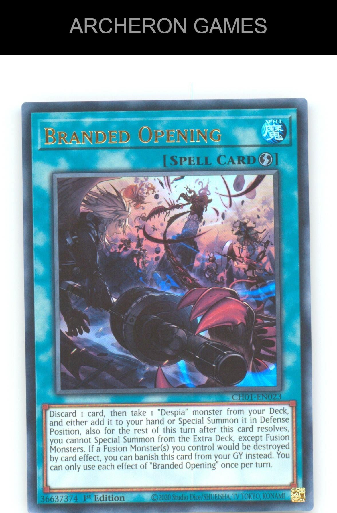 Branded Opening Ultra Rare YUGIOH Card 1st Edition
