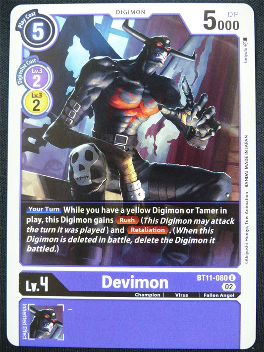 Devimon BT11-080 U - Digimon Card #4E6