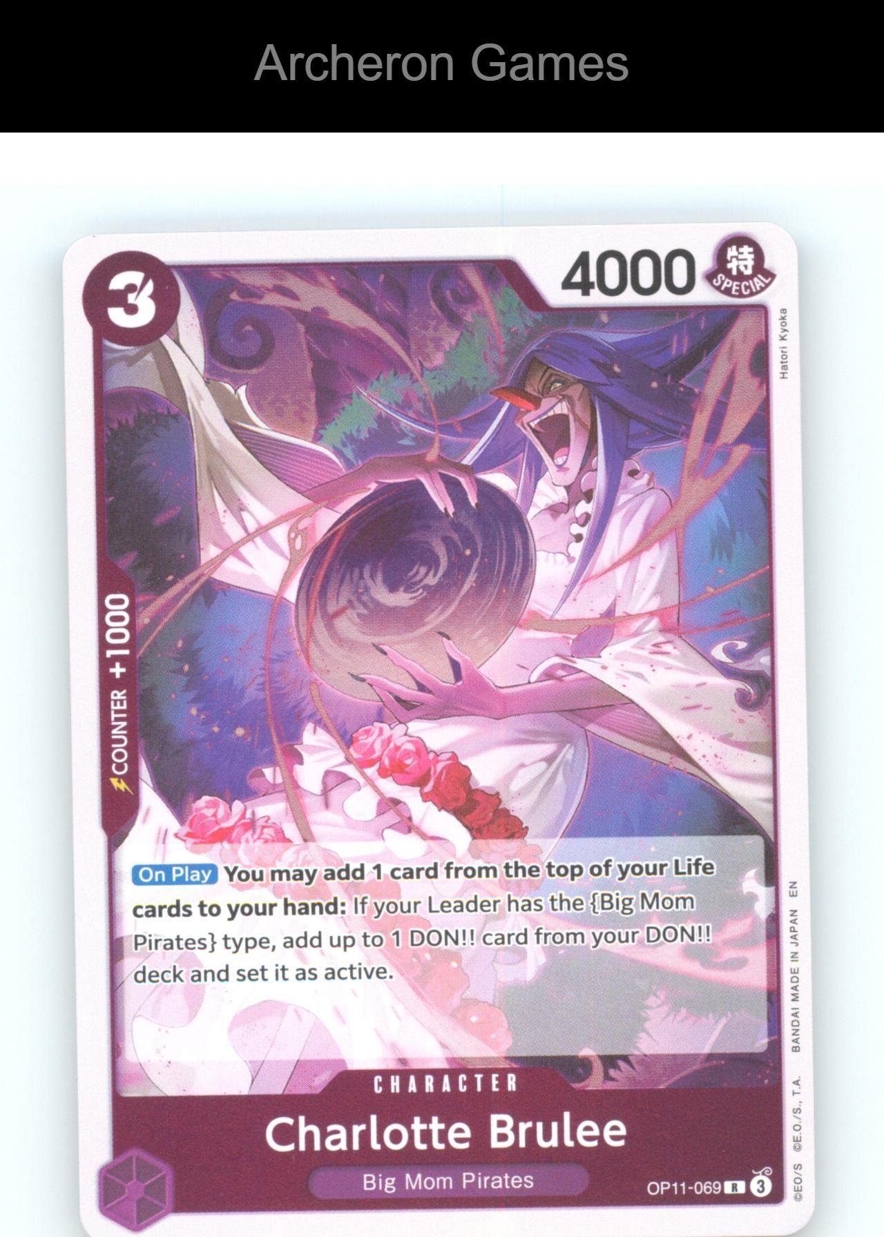 Charlotte Brulee OP11-069 R One Piece Card NM/EX+ Foil