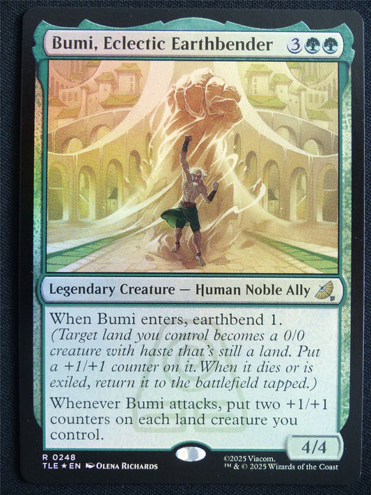 Bumi Electic Earthbender Foil - TLE - Mtg Card #22R