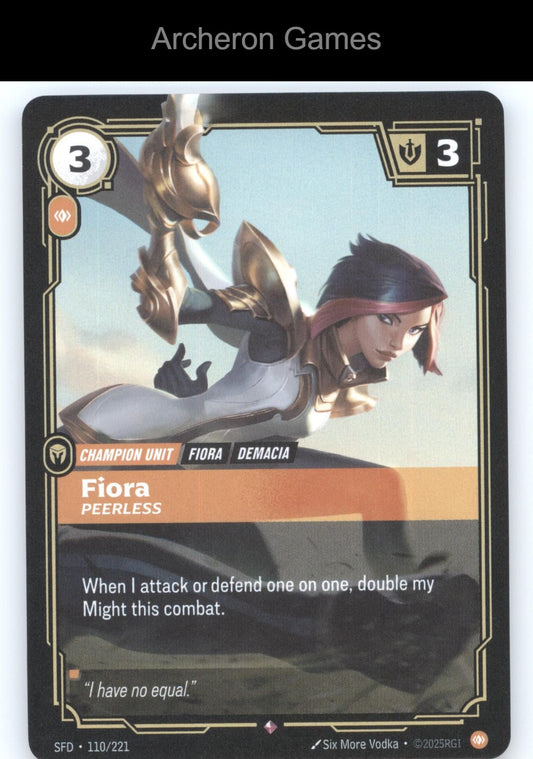 Fiora - Peerless SFD 110/221 R  Card Spiritforged