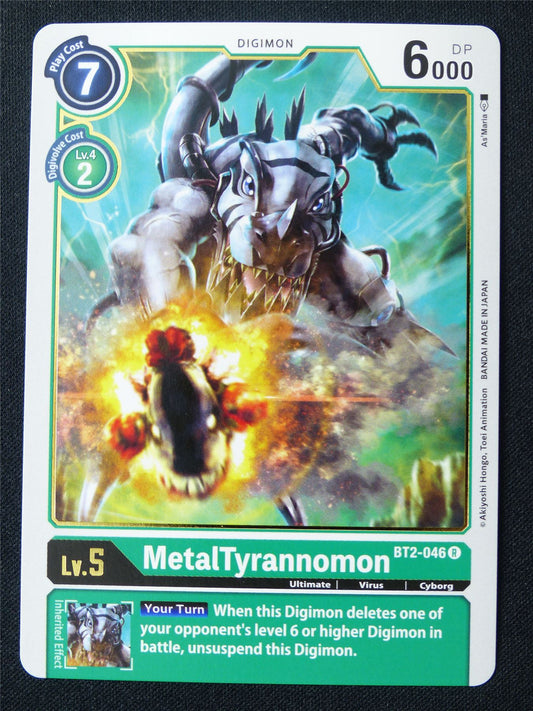 MetalTyrannomon BT2-046 R - Digimon Card #192