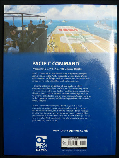 Pacific Command: Wargaming WWII Rulebook - Osprey Wargames 34 Softback #DB