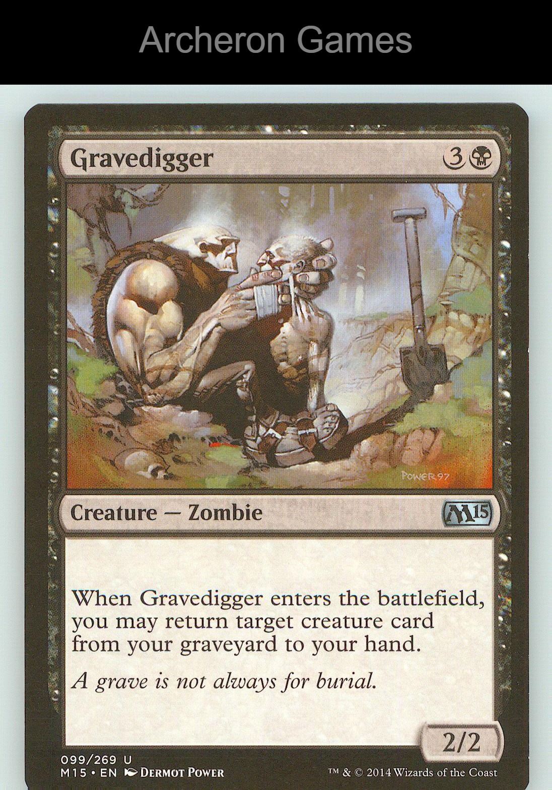 Gravedigger M15 99 UC MTG Card NM/EX+