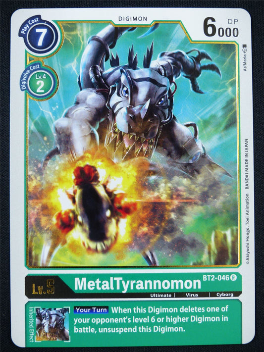 MetalTyrannomon BT2-046 R - Digimon Card #2IR
