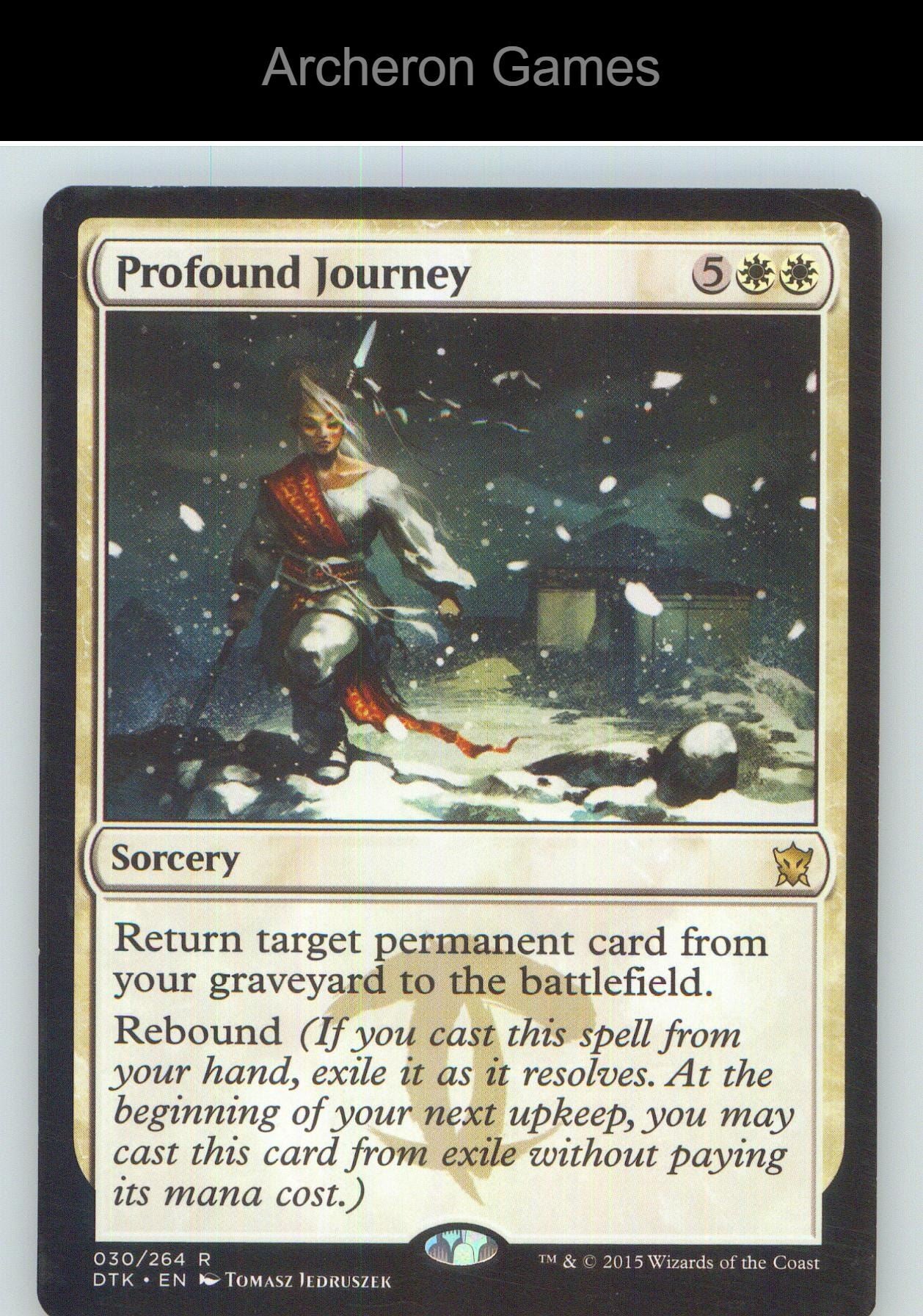Profound Journey DTK 30 R MTG Card NM/EX+