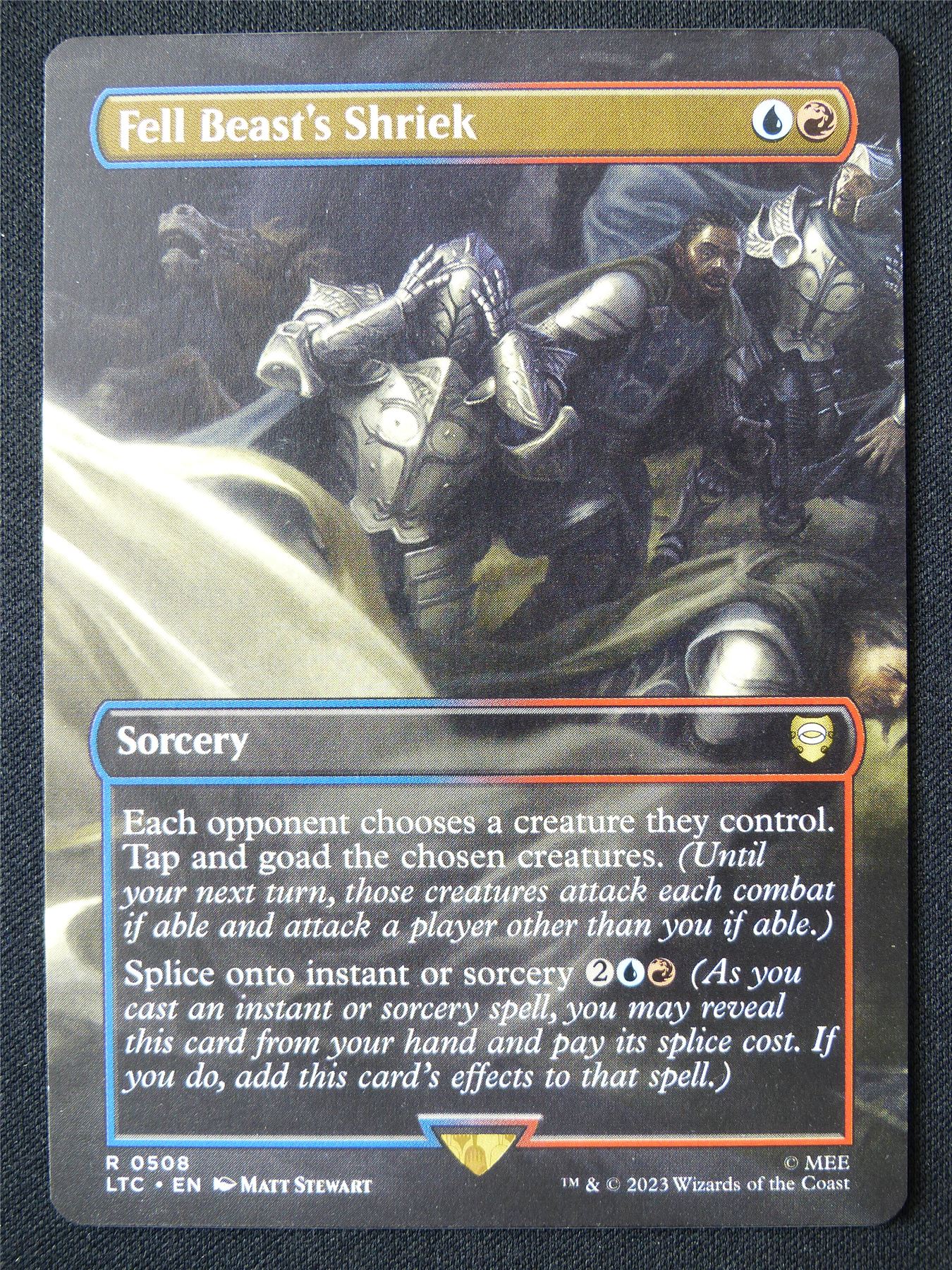 Fell Beast's Shriek Borderless - LTC - Mtg Card #D8