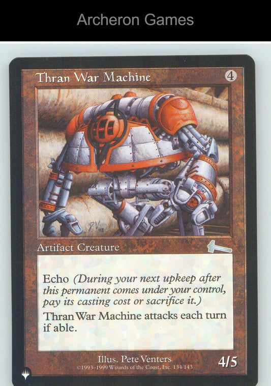 Thran War Machine ULG 134 UC MTG Card NM/EX+