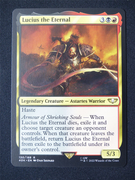 Lucius the Eternal - 40K - Mtg Card #338