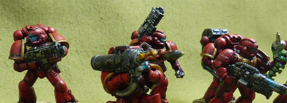 First-Born Space Marines set of 6 painted - Blood Angels - Warhammer 40K #3ZG