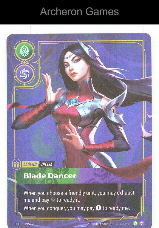 Irelia - Blade Dancer SFD 195/221 R Spiritforged Riftbound Card