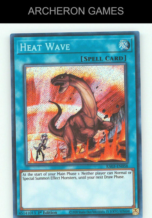 Heat Wave (PCR) SEC YUGIOH Card