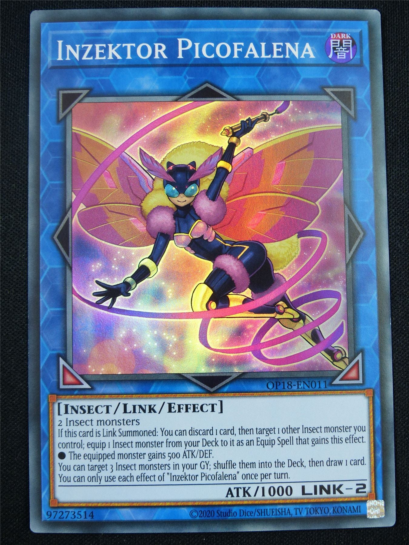 Inzektor Picofalena OP18 Super Rare - Yugioh Card #53