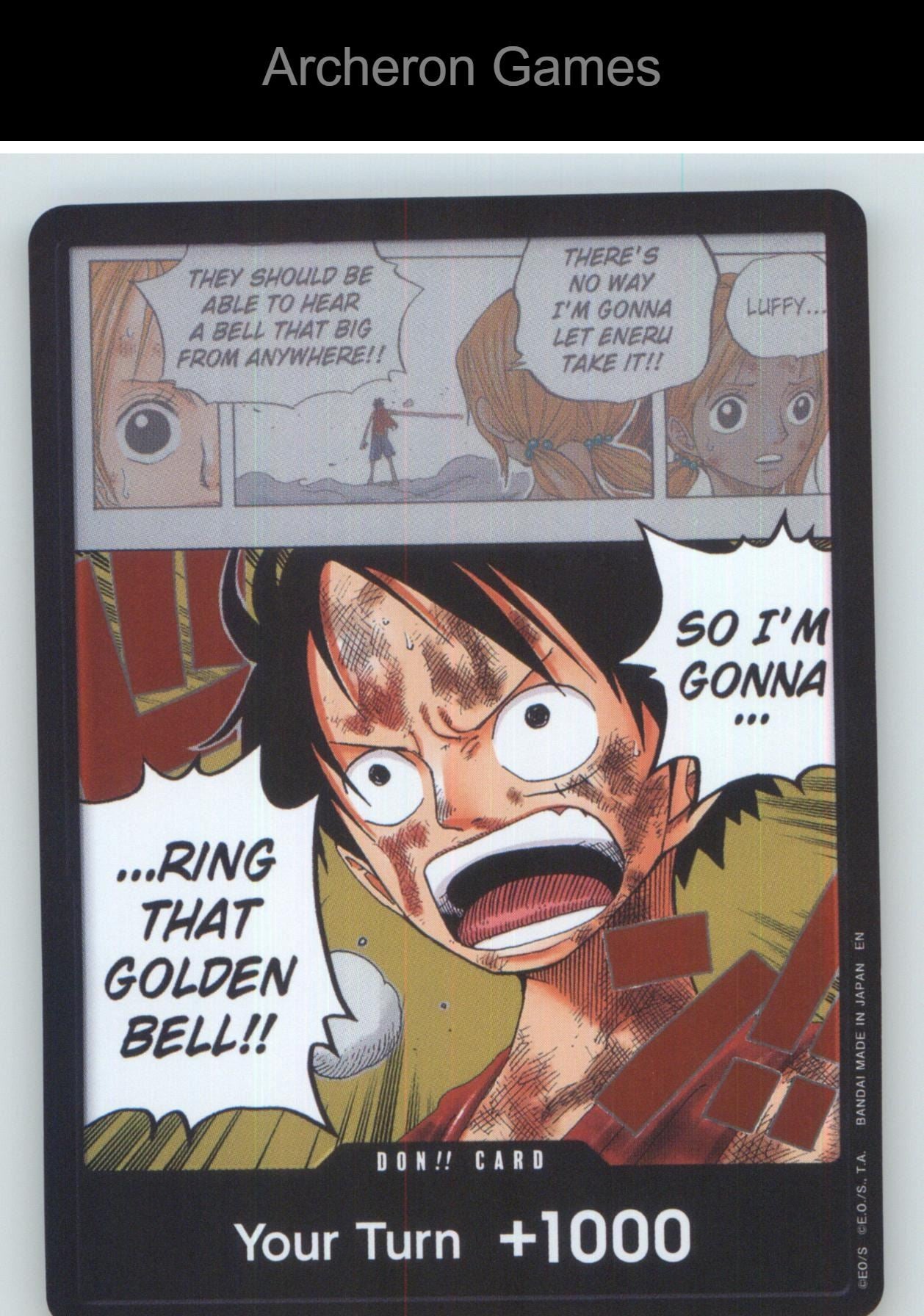 DON!! Monkey D. Luffy "Ring That Golden Bell!!" (Luffy) One Piece NM/EX+ Foil