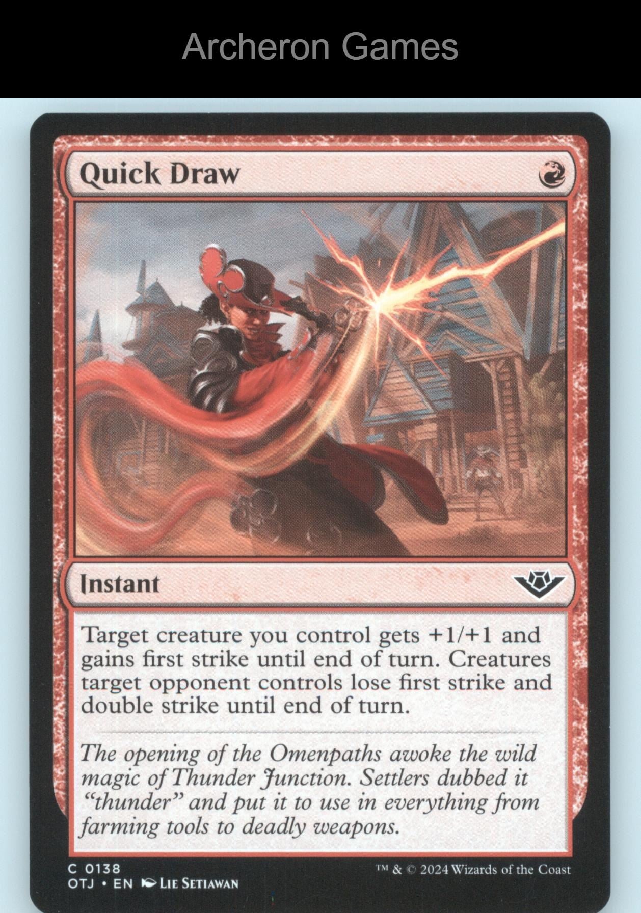 Quick Draw 138 C MTG Card Outlaws of Thunder Junction