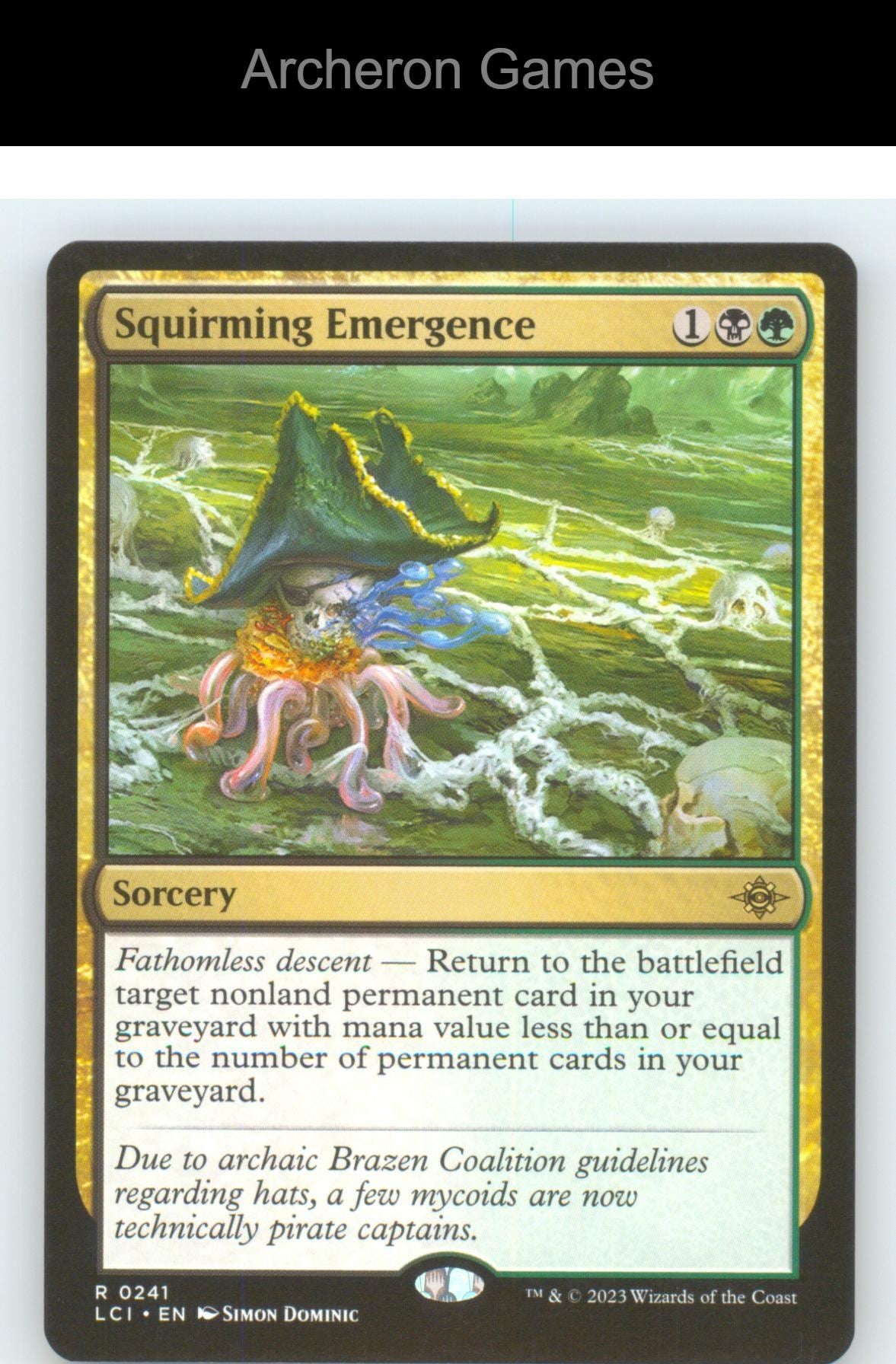 Squirming Emergence LCI 241 R MTG Card NM/EX+