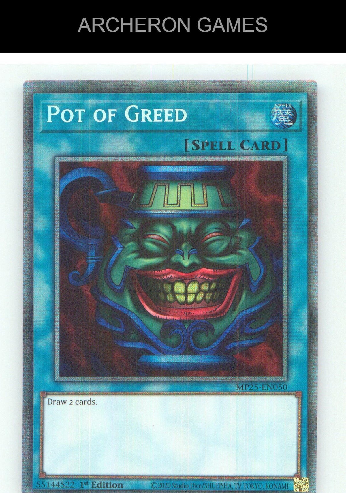 Pot of Greed Starlight Rare YUGIOH Card 1st Edition