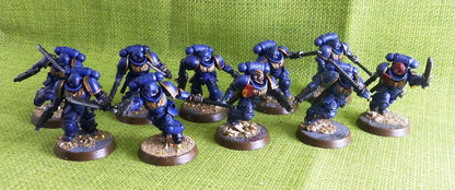 Assault Intercessor Squad - Painted - Space Marines - Warhammer AoS 40k #HG